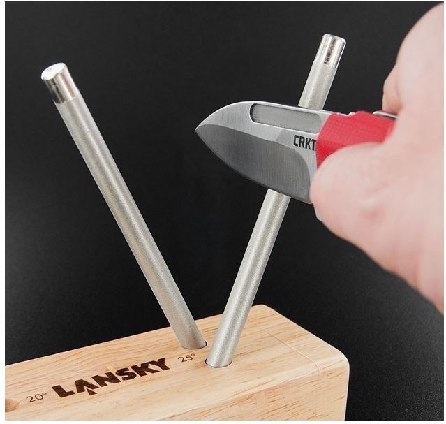 Lansky Turn Box 4 Rod Diamond and Ceramic Crock Stick Knife Sharpener  TB-2D2C